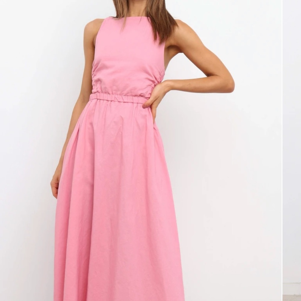 Petal and Pup cut out dress in Blush